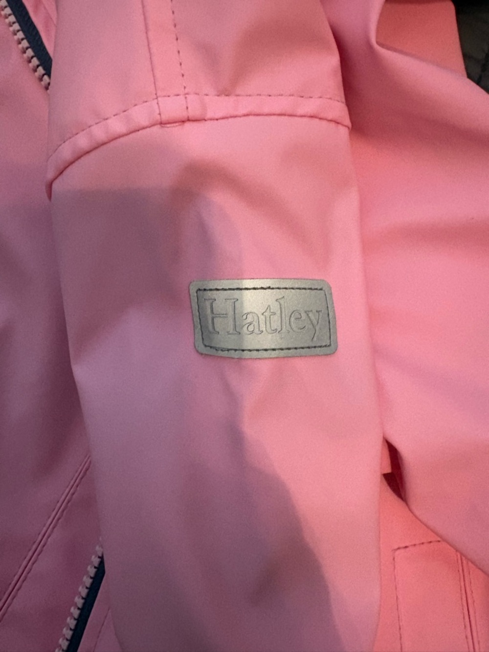 Hatley Zip Up Terry-Lined Raincoat Jacket - Picture 7 of 8